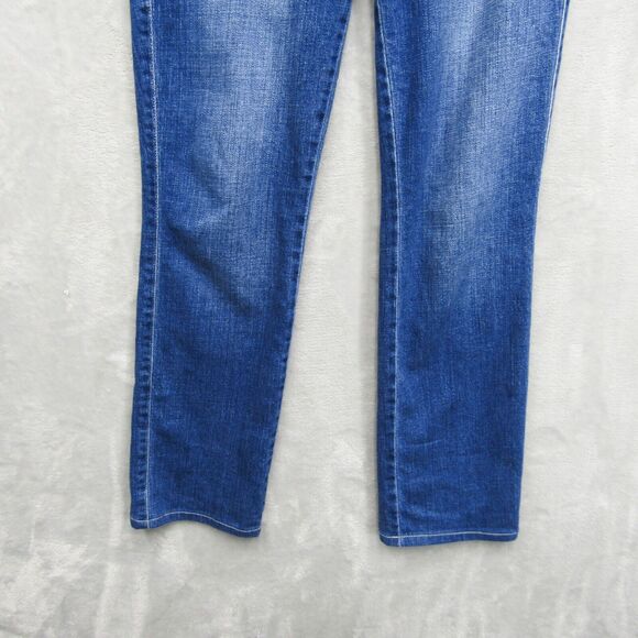 L'Agence Jeans Womens 27 Blue Denim Dean High-Rise Straight Mid-Rise Sequoia - Picture 5 of 10